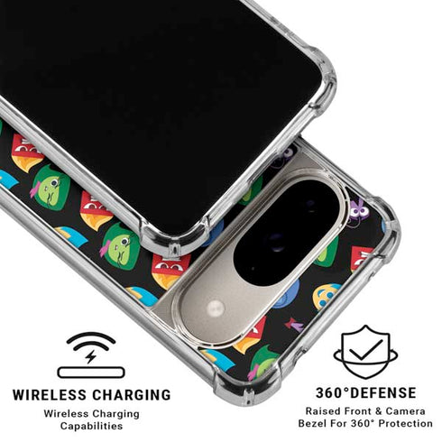 Disney Inside Out Character Pattern Google Pixel 10 Clear Case